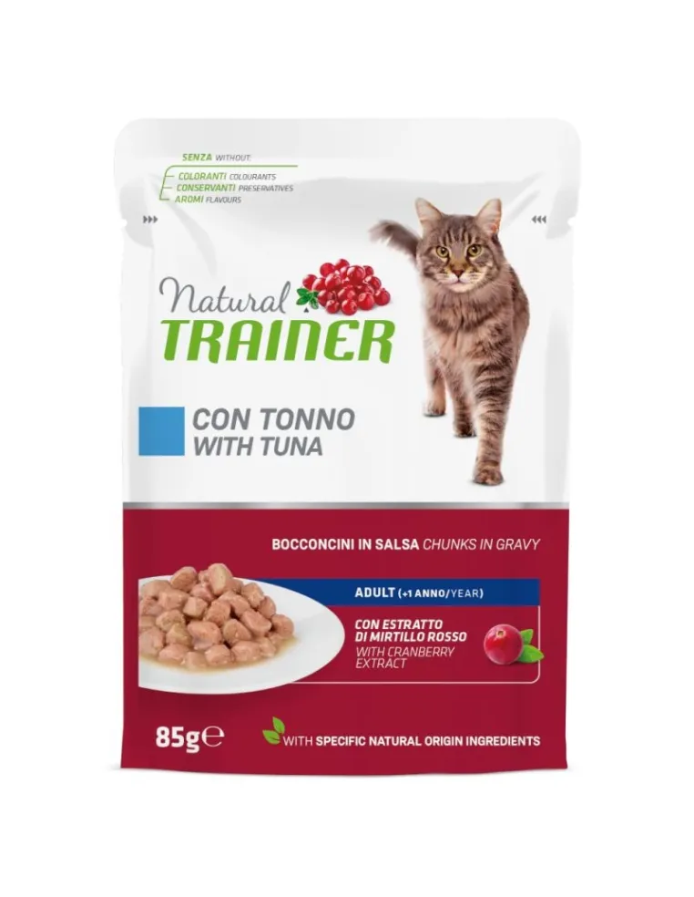 Natural Trainer Adult Bocconcini in Salsa 85g Tonno