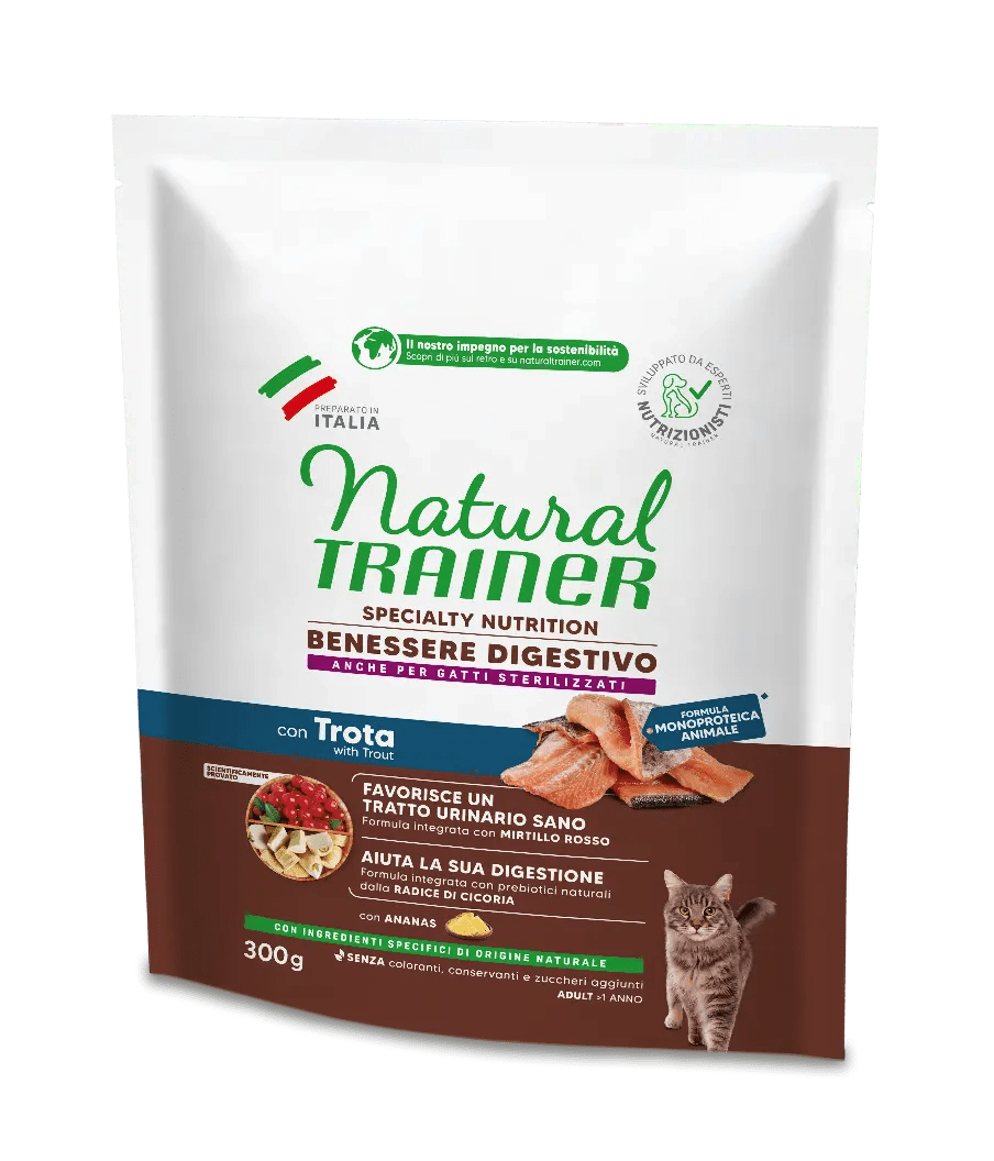 Natural Trainer Adult No Grain con Trota e Patate 300g