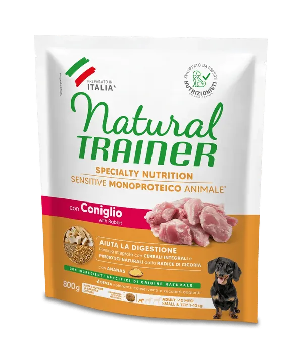 Trainer Sensitive Small&Toy Adult No Gluten con Coniglio e Cereali Integrali