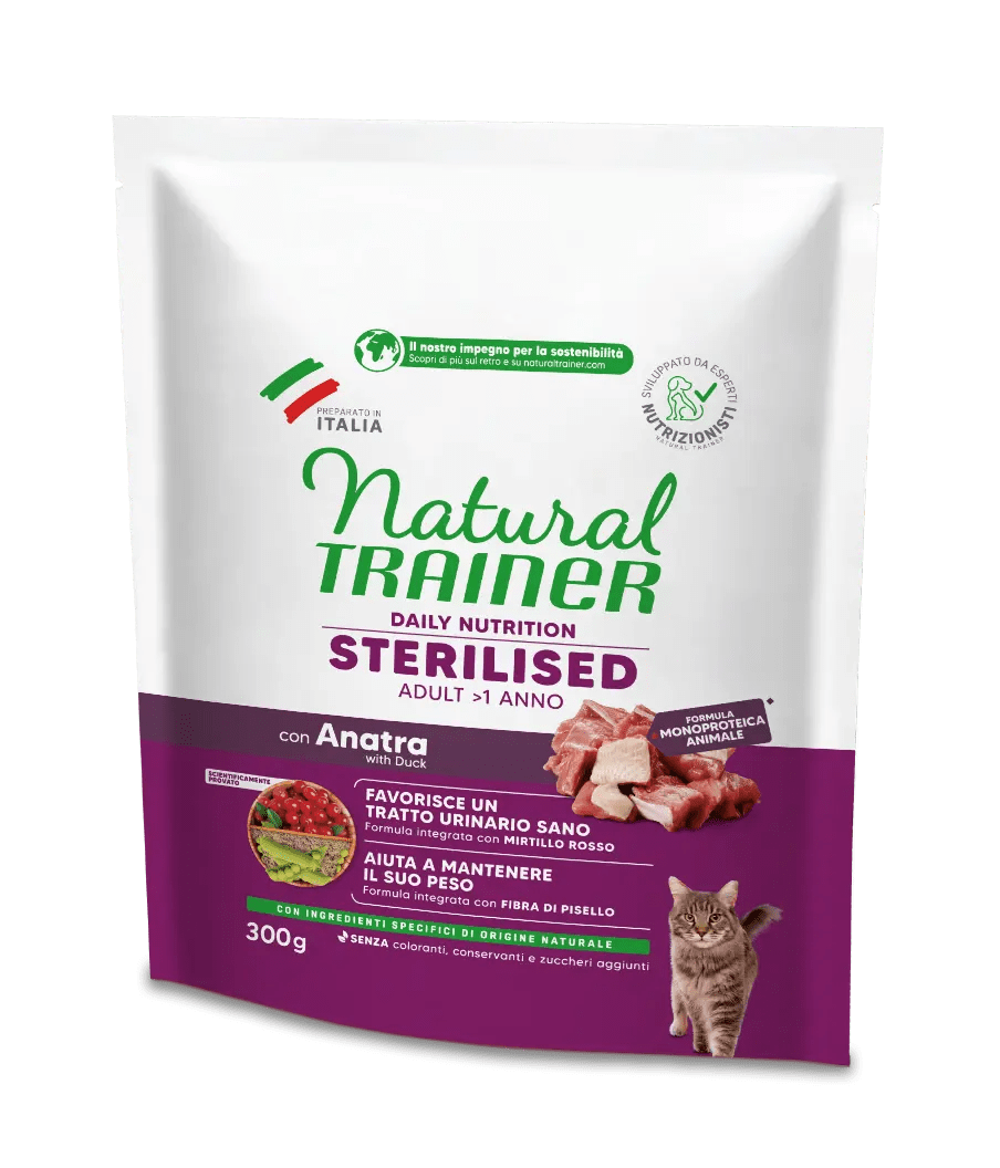 Natural Trainer Sterilised con Anatra 300g