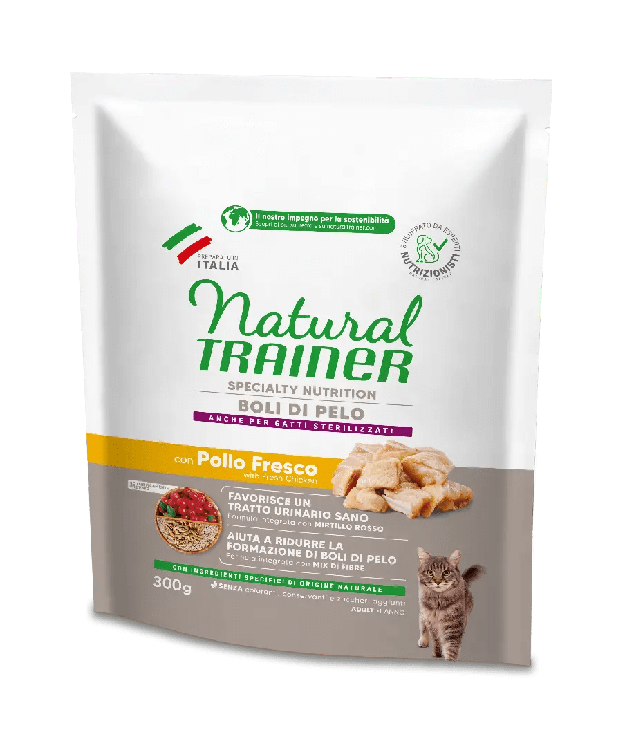 Natural Trainer Hairball con Pollo Fresco 300g