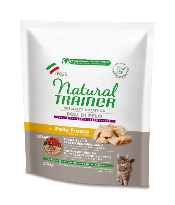 Natural Trainer Hairball con Pollo Fresco