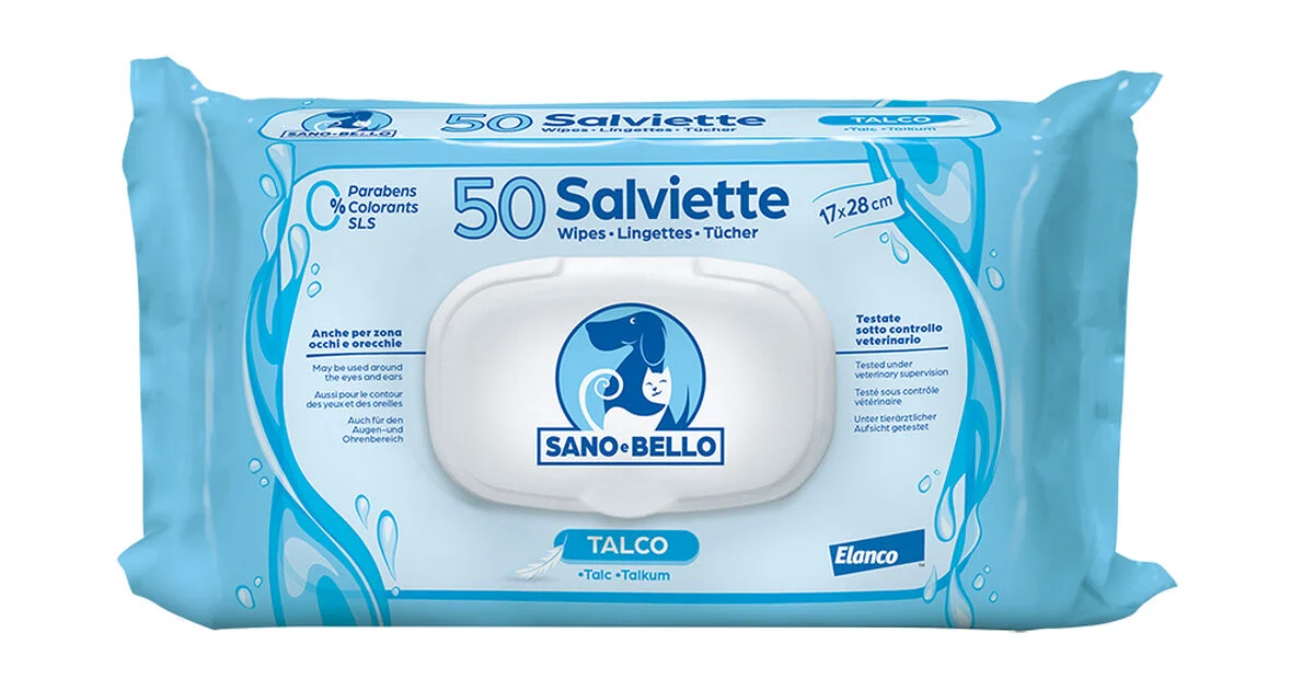 Sano e Bello Salviette Detergenti 50pcs Talco