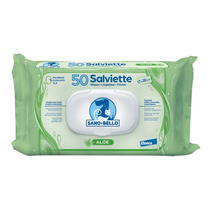 Sano e Bello Salviette Detergenti 50pcs Aloe