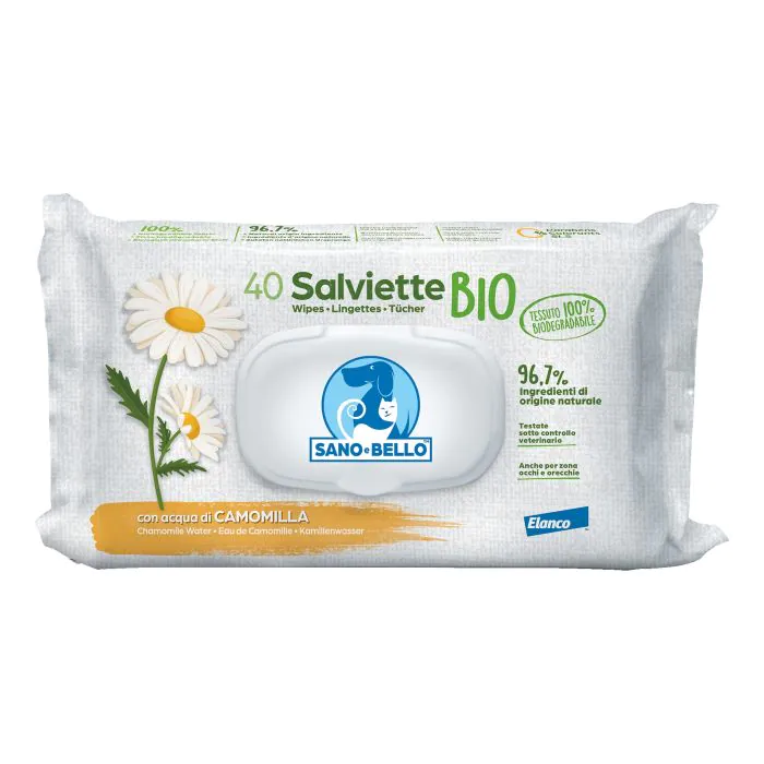 Sano e Bello Salviette Detergenti 50pcs Bio Camomilla