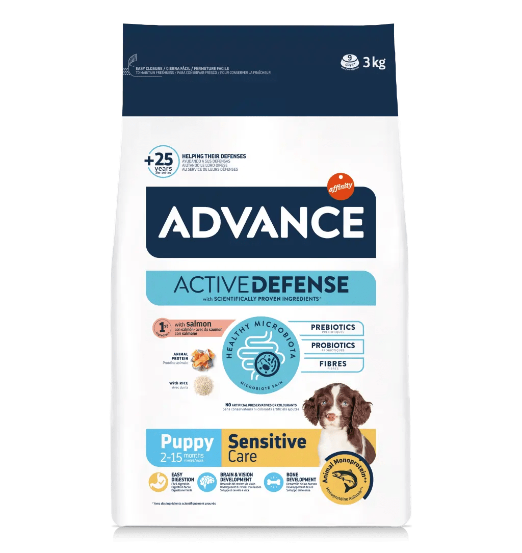 Advance Sensitive Puppy All Breeds Salmone 12Kg 3kg