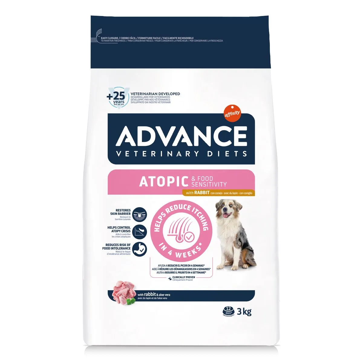 Advance Veterinary Diets Medium/Maxi Atopic – Crocchette Dietetiche per Cani con Dermatite Atopica