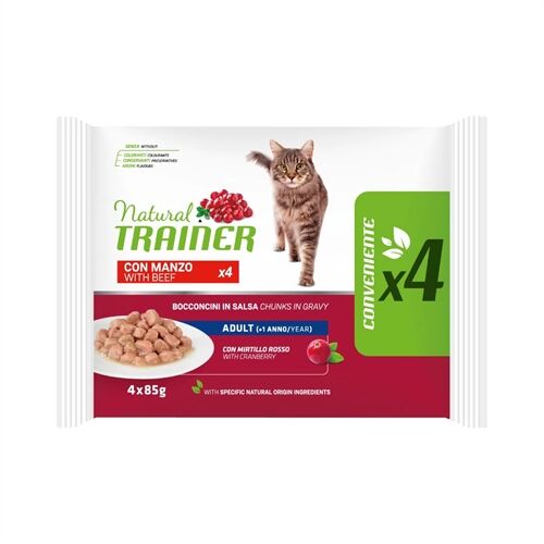 Natural Trainer Multipack 4x85g Manzo