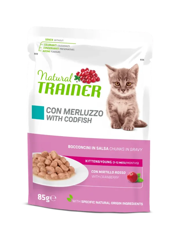 Natural Trainer Kitten&Young Bocconcini in Salsa 85g