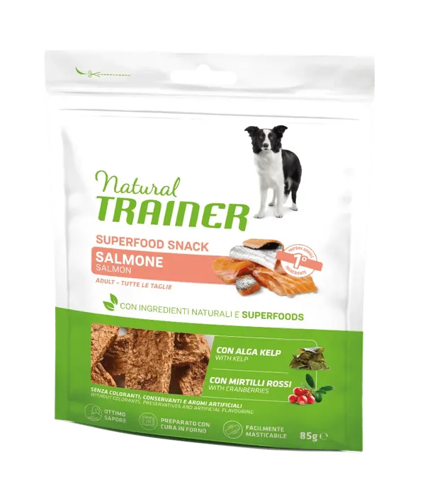 Natural Trainer Superfoods Snack Salmone 85g