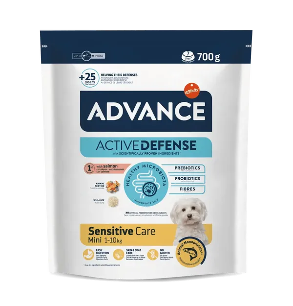 Advance Sensitive Mini Adult Salmone – Crocchette per Cani Adulti di Piccola Taglia con Salmone