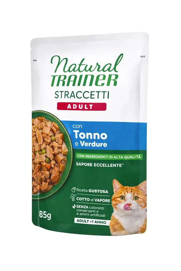 Natural Trainer Straccetti Adult Tonno e Verdure 85g