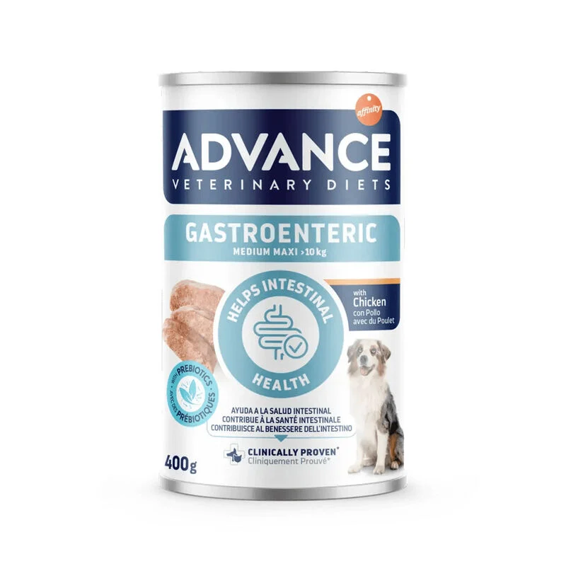 Advance Veterinary Diets Medium/Maxi Gastroenteric 400 g – Alimento Dietetico per Cani con Disturbi Gastrointestinali