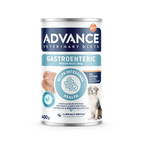 Advance Veterinary Diets Medium/Maxi Gastroenteric 400 g – Alimento Dietetico per Cani con Disturbi Gastrointestinali