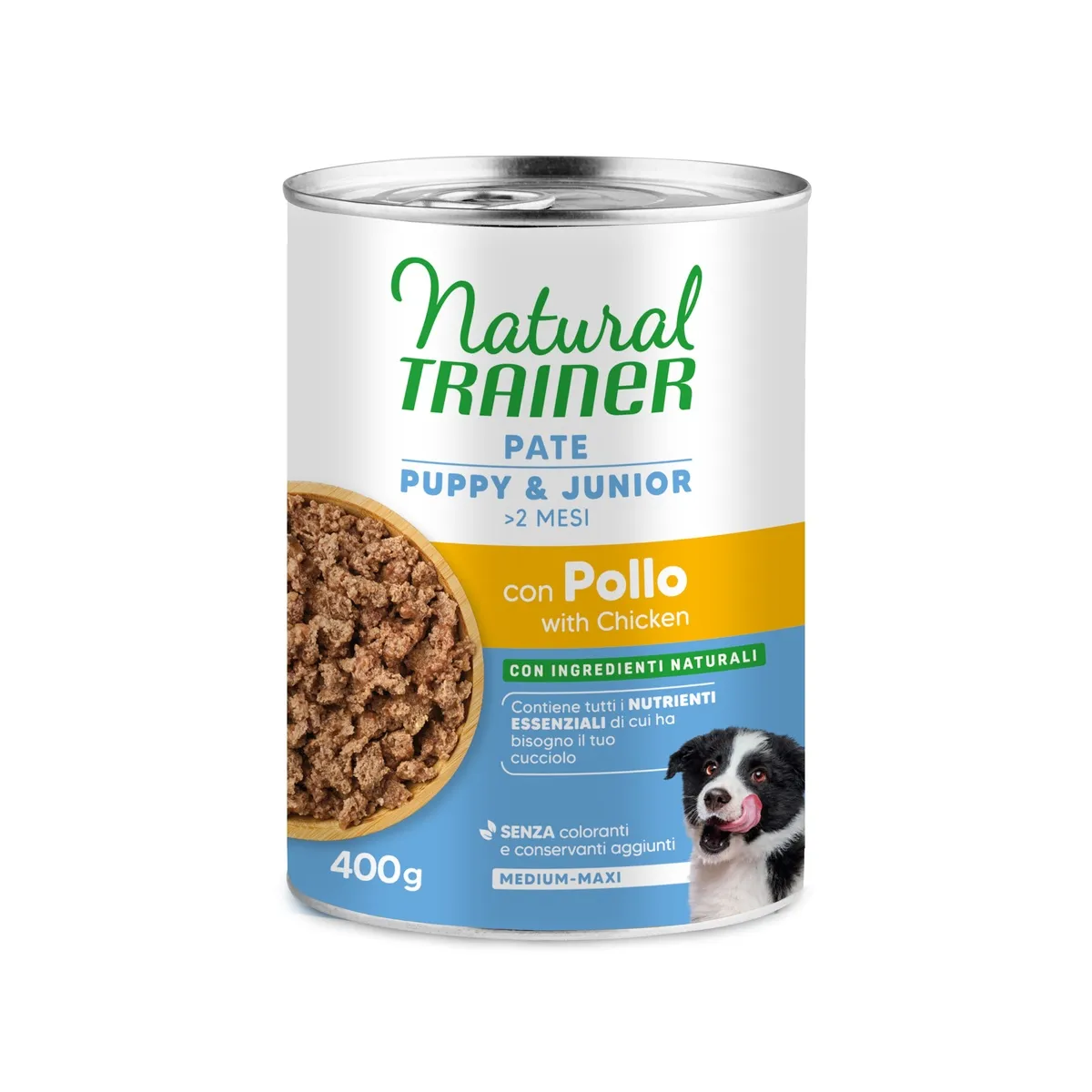 Natural Trainer Mantenimento Paté Medium&Maxi 400g Pollo - Puppy&Junior