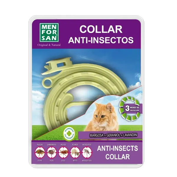 Men For San Collare all'Olio di Neem per Gatti – Protezione Naturale e Azione Repellente