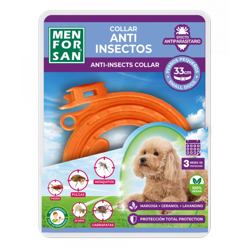 Men For San Collare all'Olio di Neem per Cani Taglia Piccola – Protezione Naturale e Azione Repellente