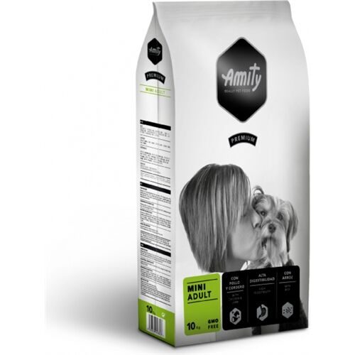 Amity Premium Adult Mini Pollo e Riso – Crocchette Complete per Cani Adulti di Taglia Piccola 2kg
