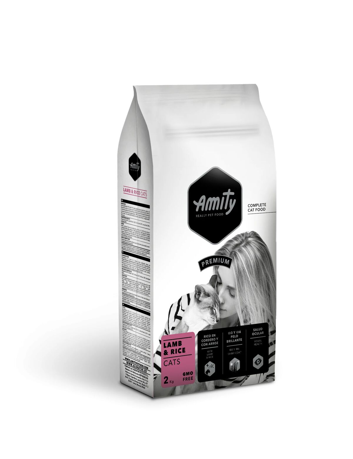 Amity Premium Cat Adult Agnello e Riso – Crocchette Complete per Gatti Adulti 2kg