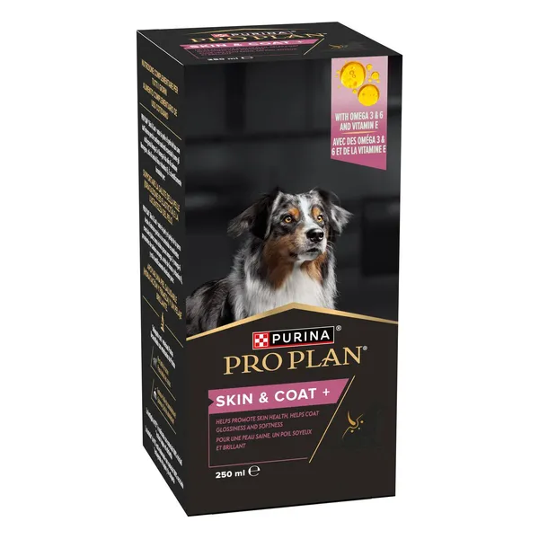 Purina Pro Plan Skin & Coat Integratore per Cani 250 ml – Supporto per Pelle Sana e Pelo Lucido