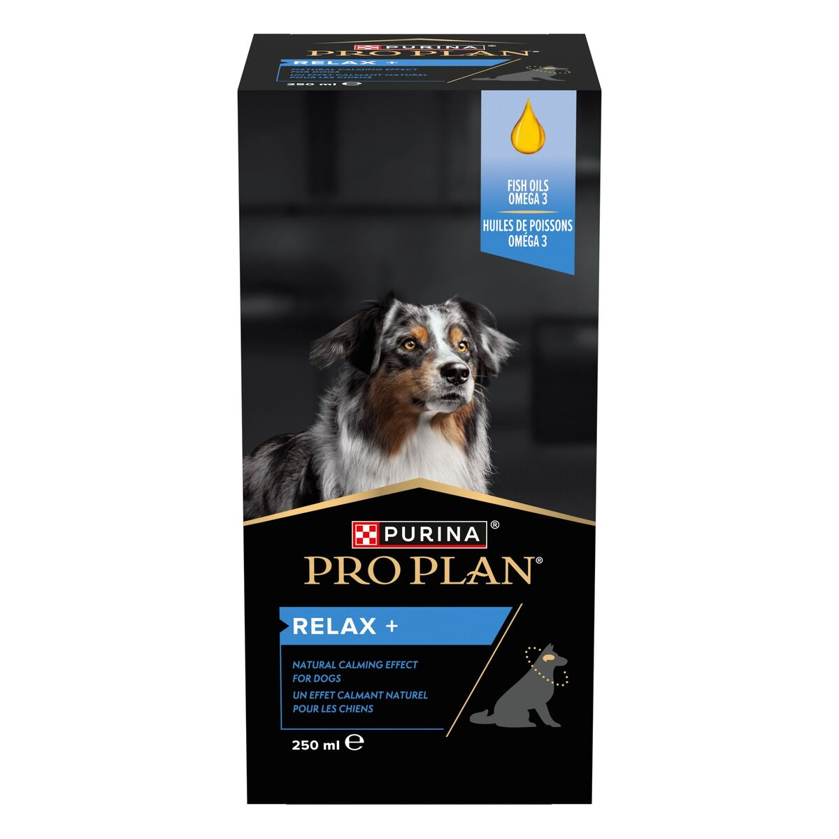 Purina Pro Plan Relax+ Integratore Calmante per Cani 250 ml – Supporto al Benessere Emotivo e al Relax