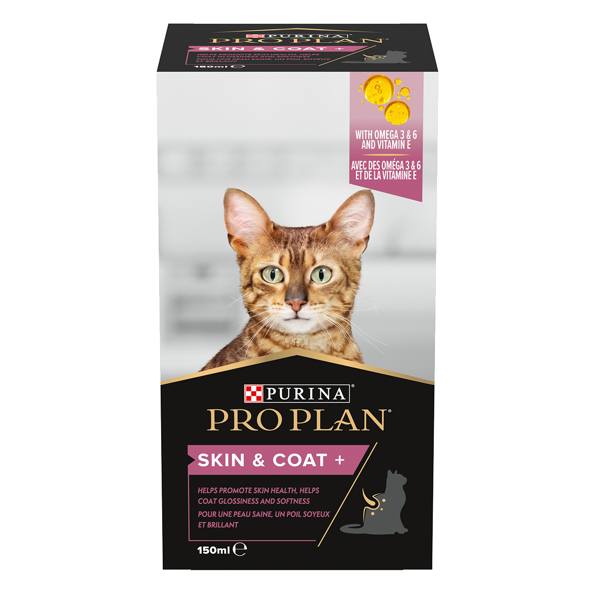 Purina Pro Plan Skin & Coat Integratore per Gatti 150 ml – Supporto per Pelle Sana e Pelo Lucido