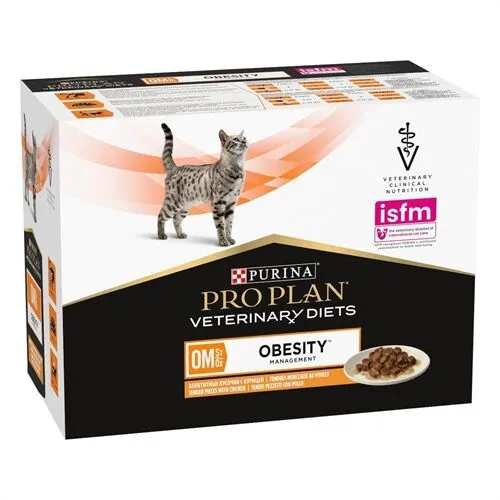 Purina ProPlan Veterinary Diets OM Obesity Pollo - 10x85g