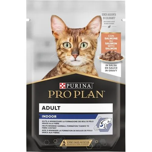 Purina Proplan Indoor Pezzetti In Salsa Salmone 85g