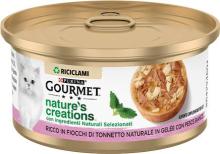 Gourmet Nature's Creations 70g Fiocchi di Tonnetto con Pesce Bianco - Gelèe