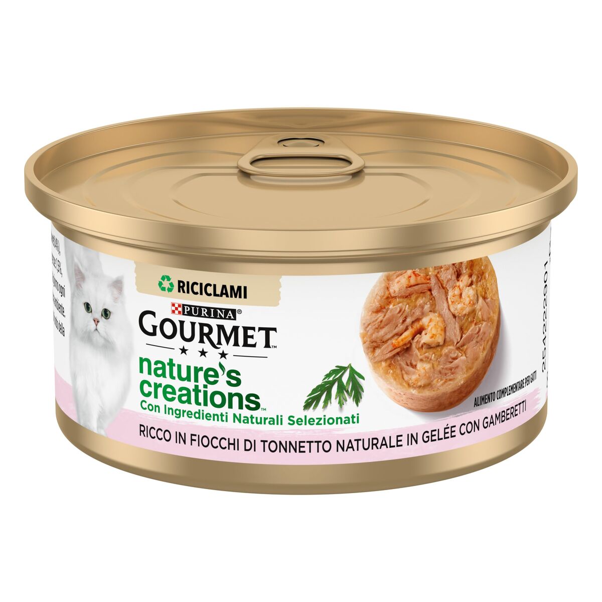 Gourmet Nature's Creations 70g Fiocchi di Tonnetto con Gamberetti - Gelèe