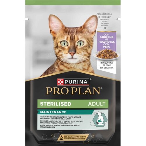 Purina ProPlan Sterilised Adult Bustine in Salsa 85g Tacchino