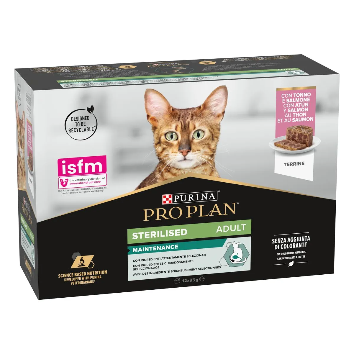Purina ProPlan Adult Sterilised Mousse al Pollo 12x85g – Alimento Umido Completo per Gatti Adulti Sterilizzati