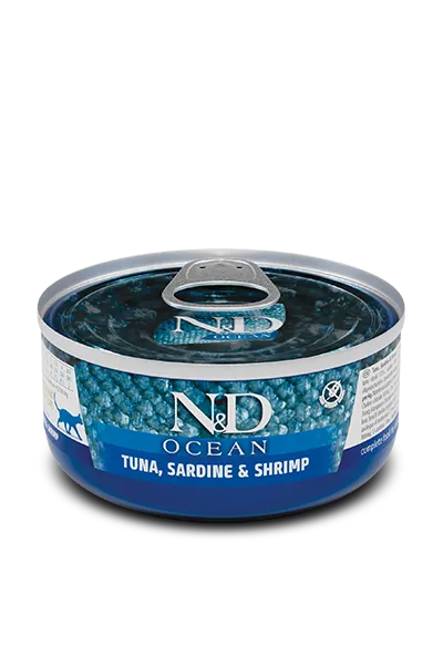 N&D Ocean Feline 70 g – Alimento Umido Completo al Pesce per Gatti