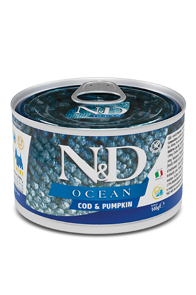 N&D Ocean Canine 140g Merluzzo e zucca - Adult mini
