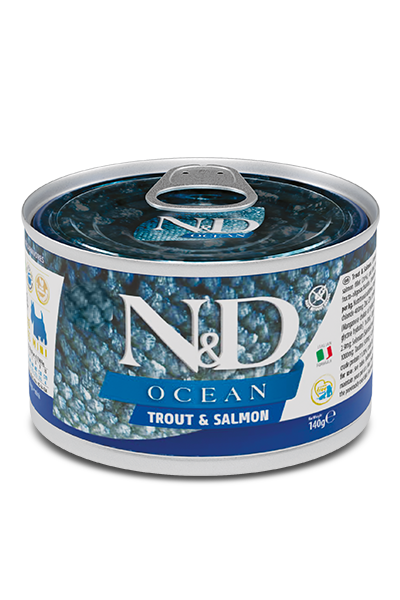N&D Ocean Canine 140g Trota e salmone - Adult mini