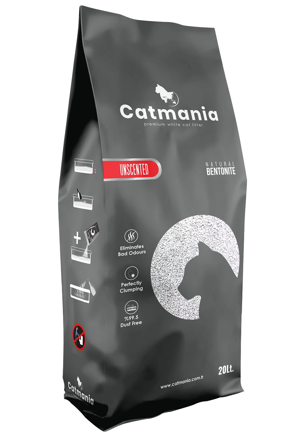 Catmania Lettiera Agglomerante in Bentonite Naturale per Gatti 20lt