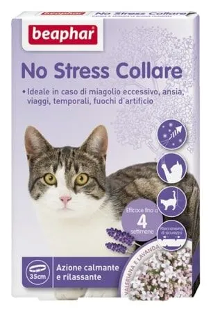 Beaphar Collare Gatto No Stress Valeriana e Lavanda