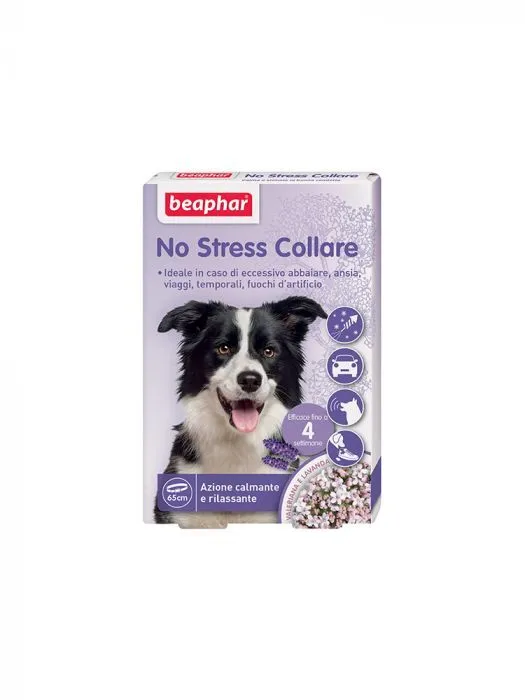 Beaphar No Stress Collare per Cani – Collare Calmante con Valeriana e Lavanda