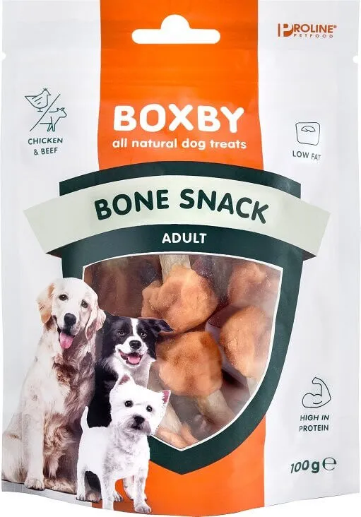 Boxby Bone Snack 100 g – Osso da Masticare con Pollo per Cani