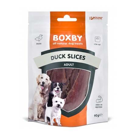 Boxby Filetti d’Anatra 90 g – Snack Naturale ad Alto Contenuto Proteico per Cani