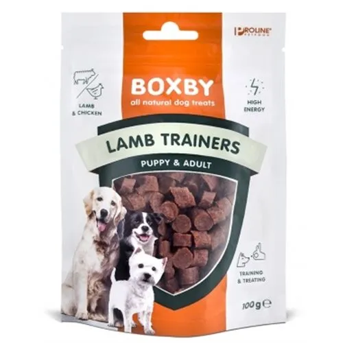 Boxby Trainers Agnello 100 g – Snack Naturali per Addestramento di Cuccioli e Cani Adulti