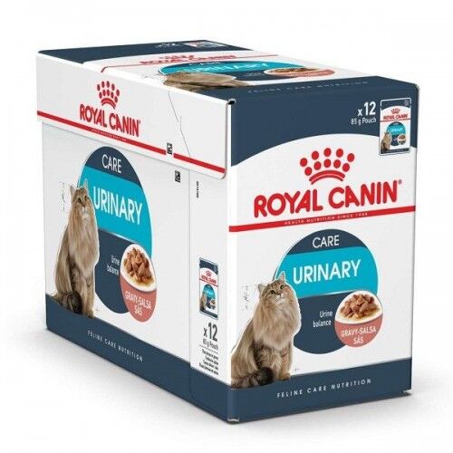 Royal Canin Urinary Care in Salsa  – Alimento Umido Completo per Gatti Adulti per il Benessere delle Vie Urinarie 12x85g