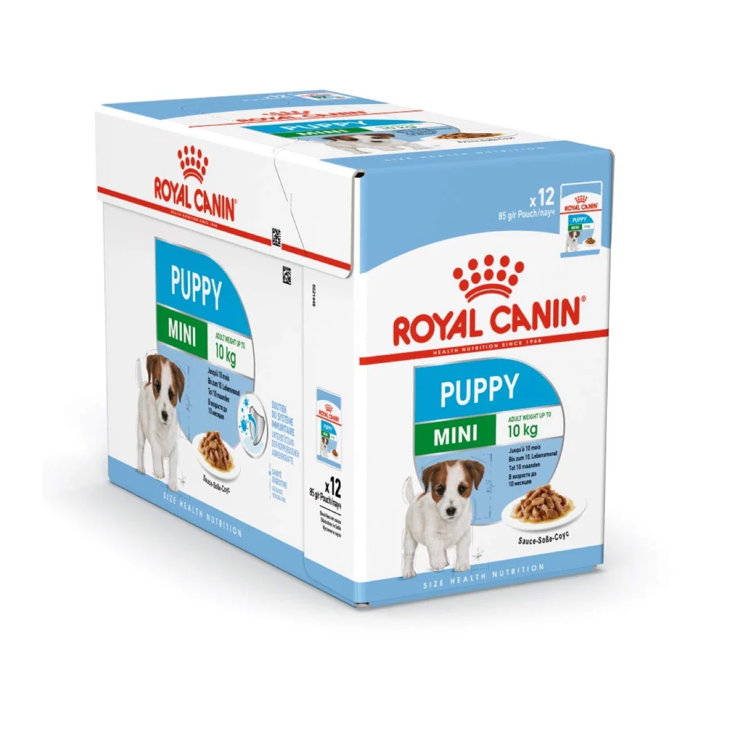 Royal Canin Mini Puppy 12x85g – Alimento Umido in Salsa per Cuccioli di Piccola Taglia fino a 10 Mesi