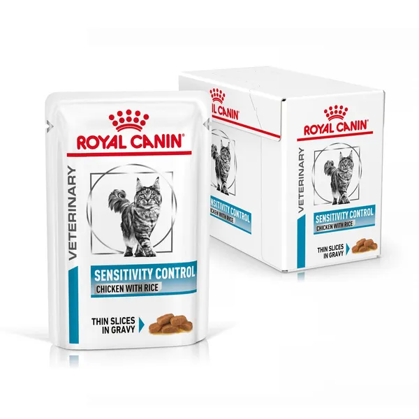 Royal Canin Sensitivity Control in Salsa 12x85g – Alimento Dietetico Completo per Gatti con Sensibilità e Intolleranze Alimentari