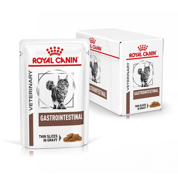 Royal Canin Gastrointestinal in Salsa 12x85g – Alimento Dietetico Completo per Gatti con Disturbi Digestivi