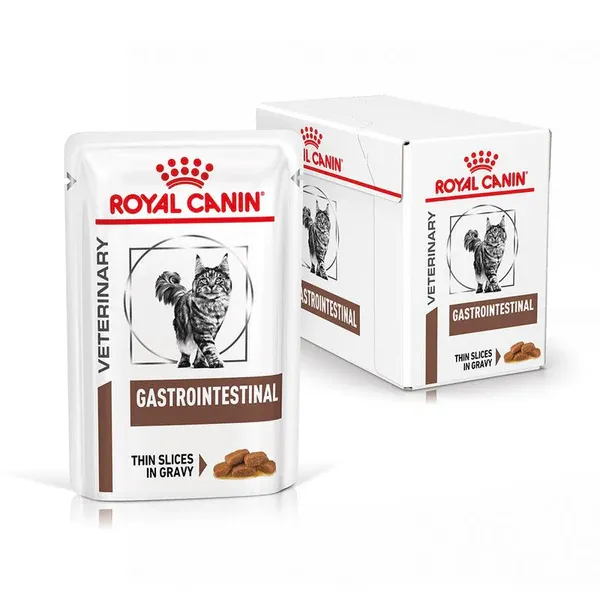 Royal Canin Gastrointestinal in Salsa 12x85g – Alimento Dietetico Completo per Gatti con Disturbi Digestivi