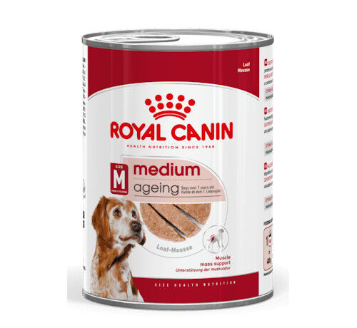 Royal Canin Medium Ageing 410g – Alimento Umido per Cani Anziani di Taglia Media da 10 Anni