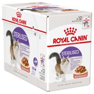 Royal Canin Sterilised in Salsa – Alimento Umido Completo per Gatti Adulti Sterilizzati 12x85g