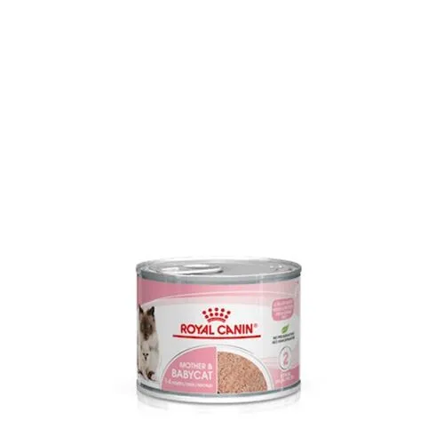 Royal Canin Mother & Babycat Instinctive Mousse 195g – Alimento Umido Completo per Gatte in Gestazione, Allattamento e Gattini fino a 4 Mesi