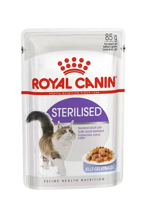 Royal Canin Sterilised in Gelatina  – Alimento Umido Completo per Gatti Adulti Sterilizzati